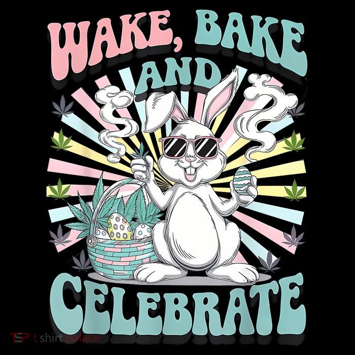 Easter Bunny Marijuana Cannabis Stoned 420 Weed Happy 420 Baby Bodysuit