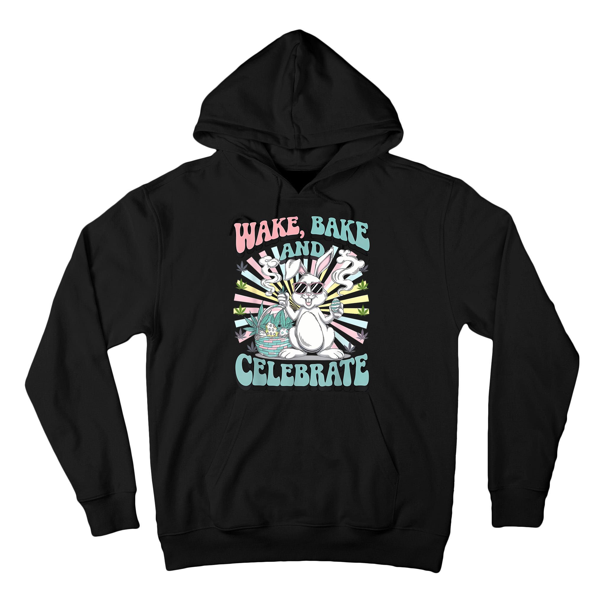 Easter Bunny Marijuana Cannabis Stoned 420 Weed Happy 420 Tall Hoodie