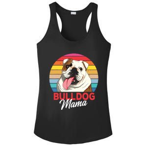 English Bulldog Mama Mom Women Ladies PosiCharge Competitor Racerback Tank