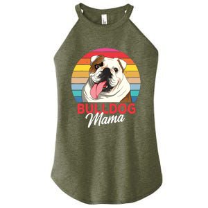 English Bulldog Mama Mom Women Women's Perfect Tri Rocker Tank