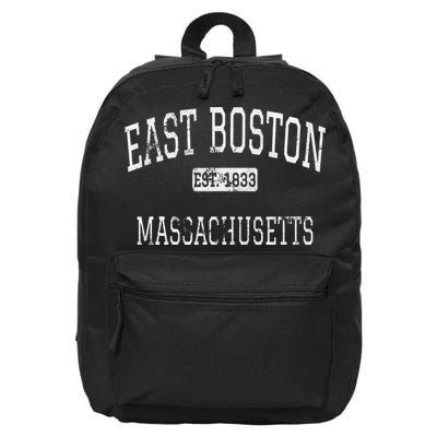 East Boston Massachusetts MA Vintage 16 in Basic Backpack