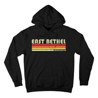 East Bethel Mn Minnesota Funny City Home Roots Gift Retro Hoodie