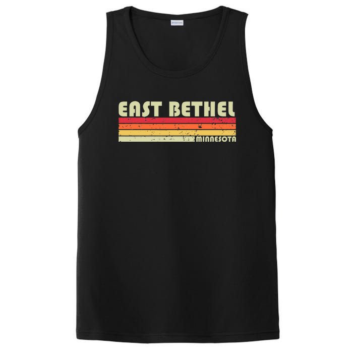 East Bethel Mn Minnesota Funny City Home Roots Gift Retro PosiCharge Competitor Tank