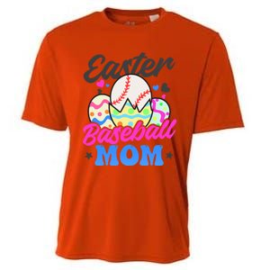 Easter Baseball Mom Design Easter Baseball Gift Cooling Performance Crew T-Shirt