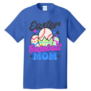 Easter Baseball Mom Design Easter Baseball Gift Tall T-Shirt