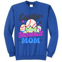 Easter Baseball Mom Design Easter Baseball Gift Tall Sweatshirt