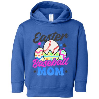 Easter Baseball Mom Design Easter Baseball Gift Toddler Hoodie