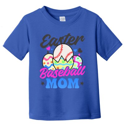 Easter Baseball Mom Design Easter Baseball Gift Toddler T-Shirt