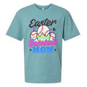 Easter Baseball Mom Design Easter Baseball Gift Sueded Cloud Jersey T-Shirt