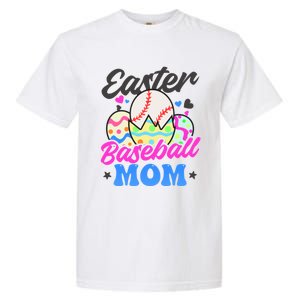 Easter Baseball Mom Design Easter Baseball Gift Garment-Dyed Heavyweight T-Shirt