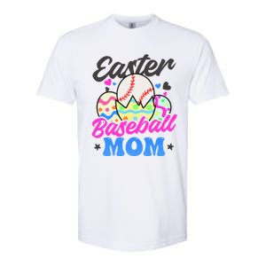 Easter Baseball Mom Design Easter Baseball Gift Softstyle CVC T-Shirt