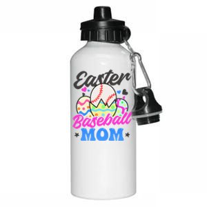 Easter Baseball Mom Design Easter Baseball Gift Aluminum Water Bottle