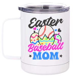 Easter Baseball Mom Design Easter Baseball Gift 12 oz Stainless Steel Tumbler Cup