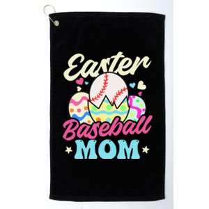 Easter Baseball Mom Design Easter Baseball Gift Platinum Collection Golf Towel