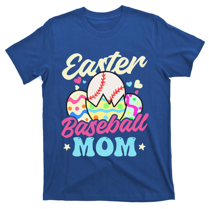 Easter Baseball Mom Design Easter Baseball Gift T-Shirt