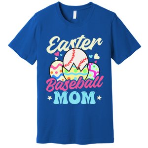 Easter Baseball Mom Design Easter Baseball Gift Premium T-Shirt