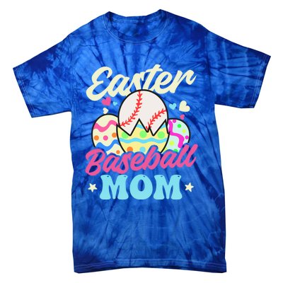 Easter Baseball Mom Design Easter Baseball Gift Tie-Dye T-Shirt