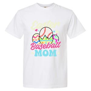 Easter Baseball Mom Design Easter Baseball Gift Garment-Dyed Heavyweight T-Shirt