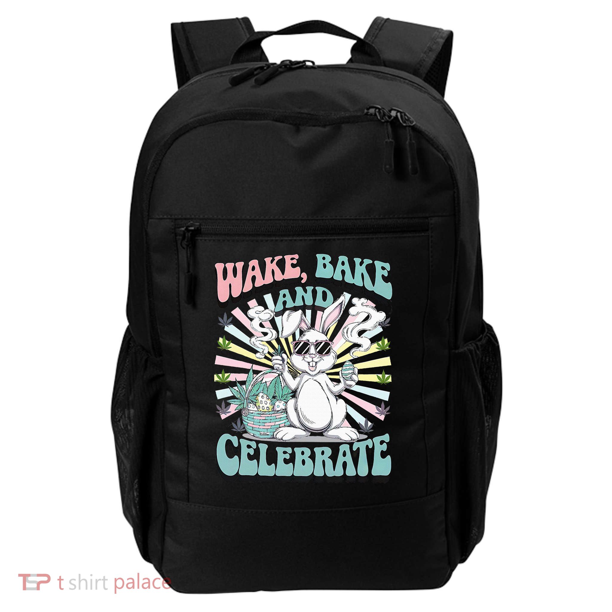 Easter Bunny Marijuana Cannabis Stoned 420 Weed  Daily Commute Backpack