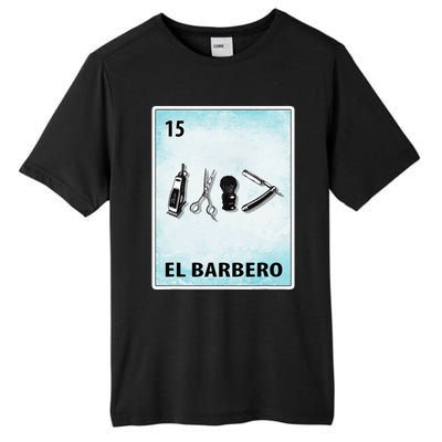 El Barbero Mexican Barber Cards Tall Fusion ChromaSoft Performance T-Shirt