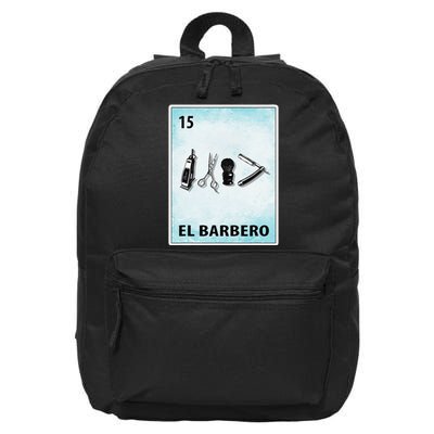 El Barbero Mexican Barber Cards 16 in Basic Backpack