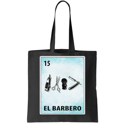 El Barbero Mexican Barber Cards Tote Bag