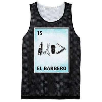 El Barbero Mexican Barber Cards Mesh Reversible Basketball Jersey Tank