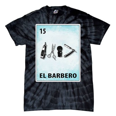 El Barbero Mexican Barber Cards Tie-Dye T-Shirt