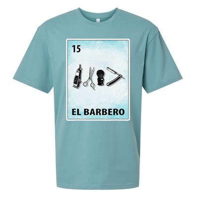 El Barbero Mexican Barber Cards Sueded Cloud Jersey T-Shirt