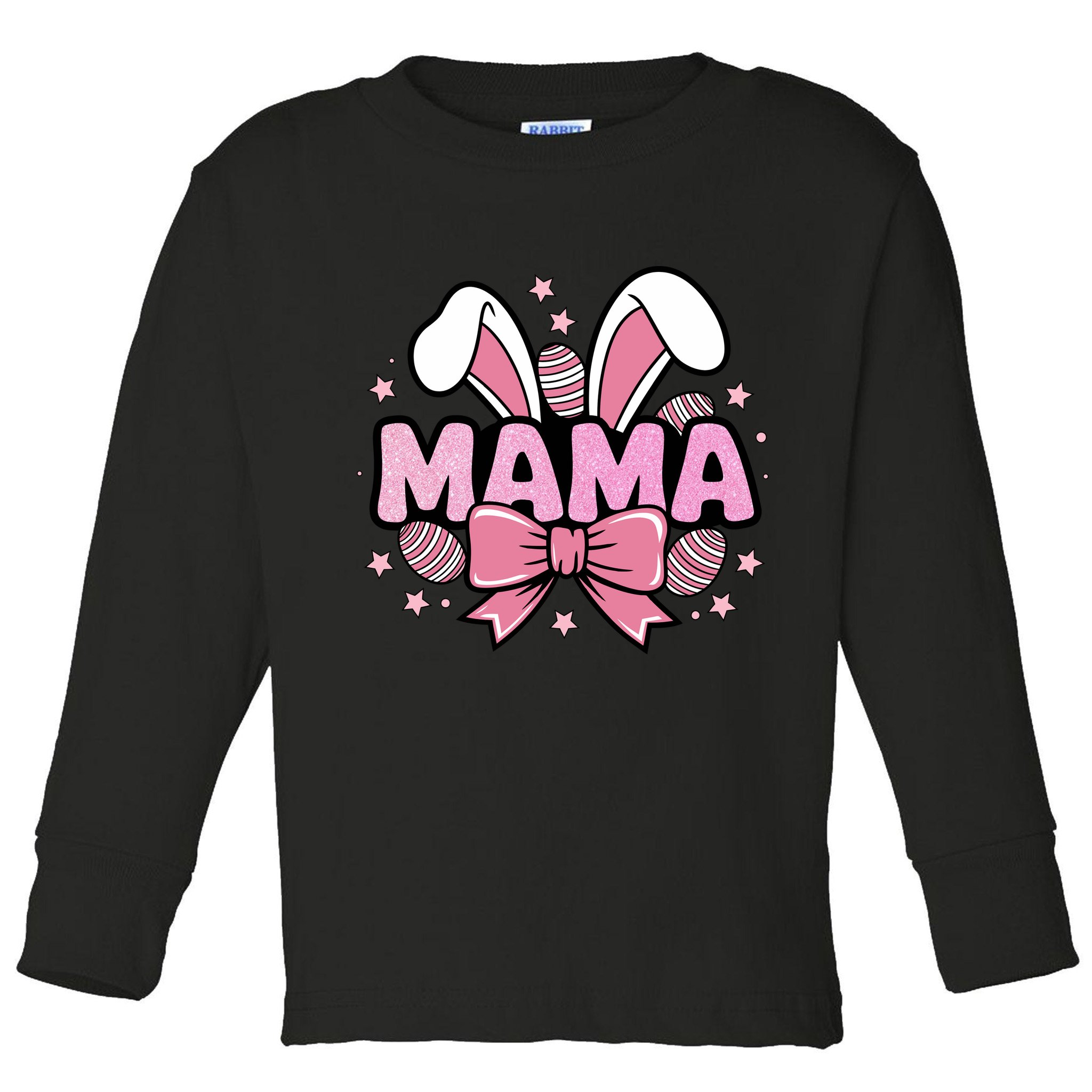 Easter Bunny Mama Easter Sunday Toddler Long Sleeve Shirt