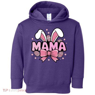 Easter Bunny Mama Easter Sunday Toddler Hoodie