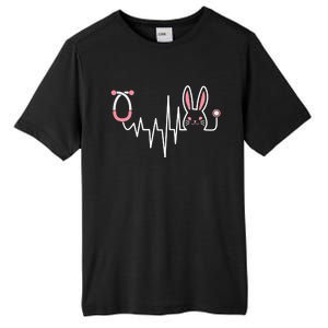 Easter Bunny Nurse Doctor Stethoscope Heartbeat Tall Fusion ChromaSoft Performance T-Shirt