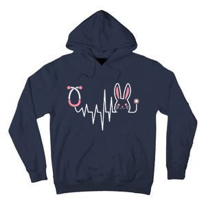 Easter Bunny Nurse Doctor Stethoscope Heartbeat Tall Hoodie