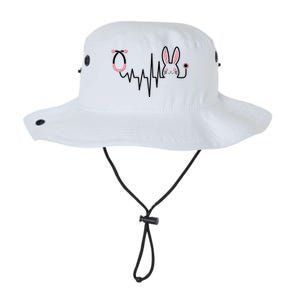 Easter Bunny Nurse Doctor Stethoscope Heartbeat Legacy Cool Fit Booney Bucket Hat