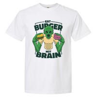 Eat Burger Not Brain Funny Zombie Garment-Dyed Heavyweight T-Shirt