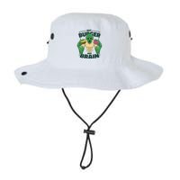 Eat Burger Not Brain Funny Zombie Bucket Hat