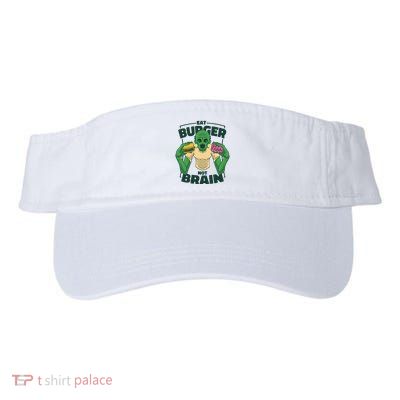 Eat Burger Not Brain Funny Zombie Visor