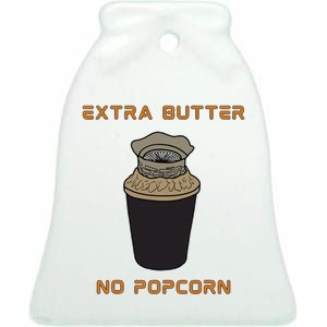 Extra Butter No Popcorn Dune Popcorn Bucket Ceramic Bell Ornament