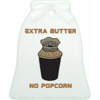 Extra Butter No Popcorn Dune Popcorn Bucket Ceramic Bell Ornament