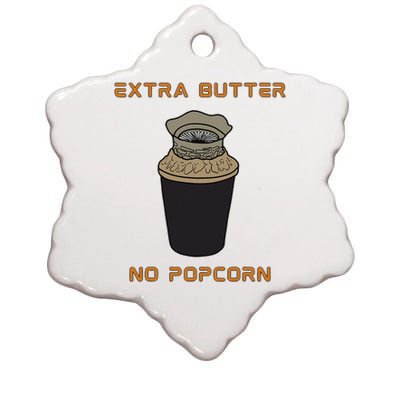 Extra Butter No Popcorn Dune Popcorn Bucket Ceramic Star Ornament