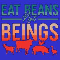 Eat Beans Not Beings Retro Vegan Lifestyle No Meat Veganism Gift 16 in Basic Backpack