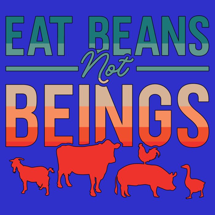 Eat Beans Not Beings Retro Vegan Lifestyle No Meat Veganism Gift 16 in Basic Backpack