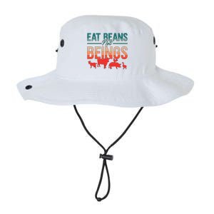 Eat Beans Not Beings Retro Vegan Lifestyle No Meat Veganism Gift Legacy Cool Fit Booney Bucket Hat