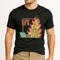 Emotionally Burnt Out Skeleton On Fire Performance Shirt