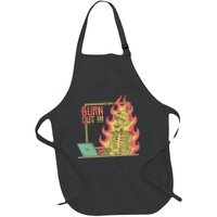 Emotionally Burnt Out Skeleton On Fire Apron