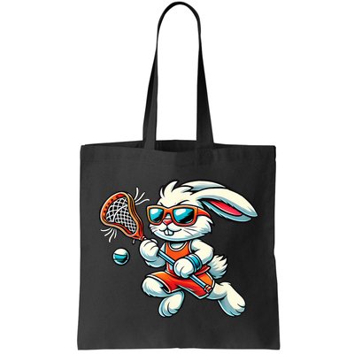 Easter Bunny Playing Lacrosse Cute Lacrosse Players Bag