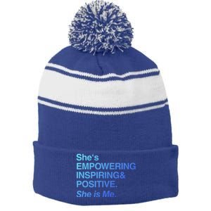 Empowert Black Pride Melanin 2020 Gift Stripe Pom Pom Beanie