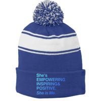 Empowert Black Pride Melanin 2020 Gift Stripe Pom Pom Beanie