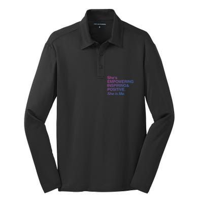 Empowert Black Pride Melanin 2020 Gift Silk Touch Performance Long Sleeve Polo