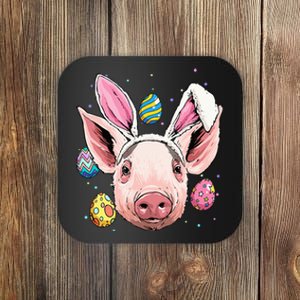 Easter Bunny Pig Funny Easter Farm Pig Coaster